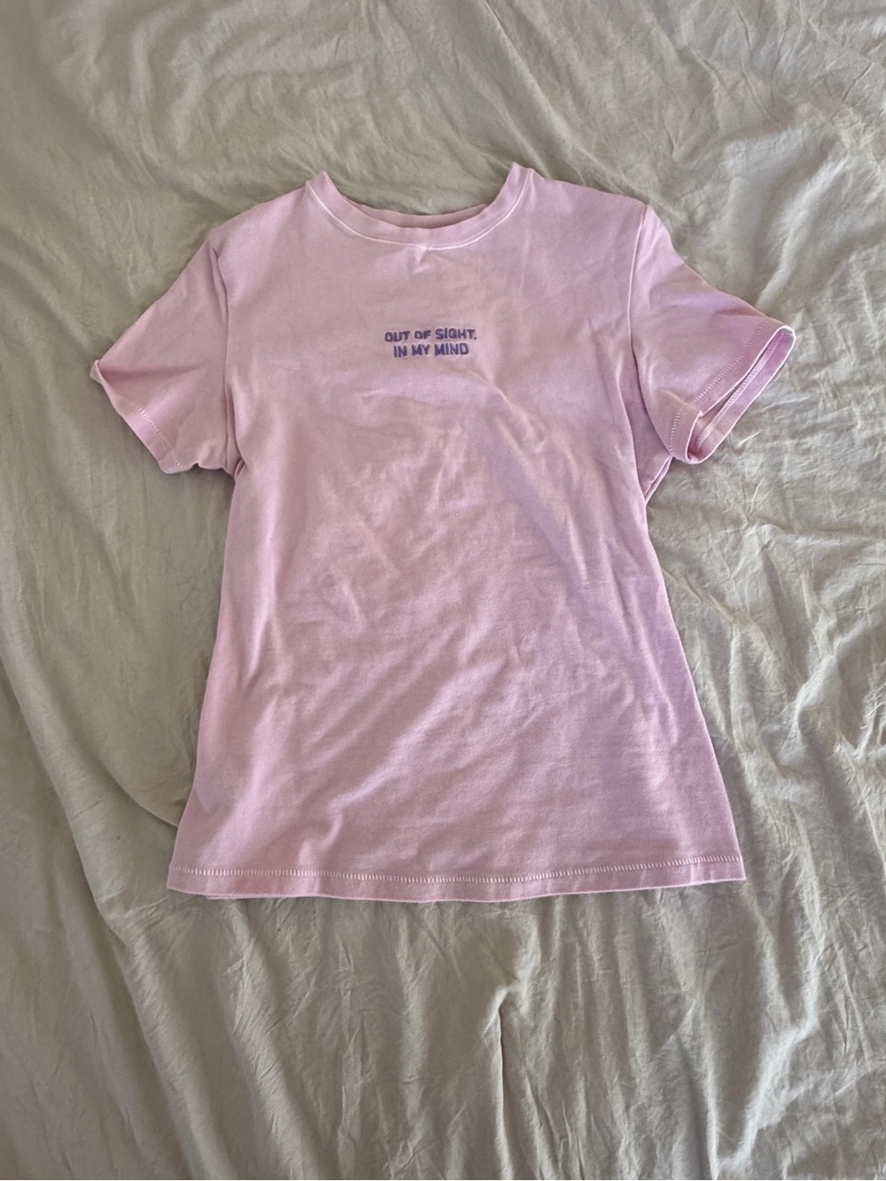 SKIMS Light Pink Short Sleeve Graphic Tee